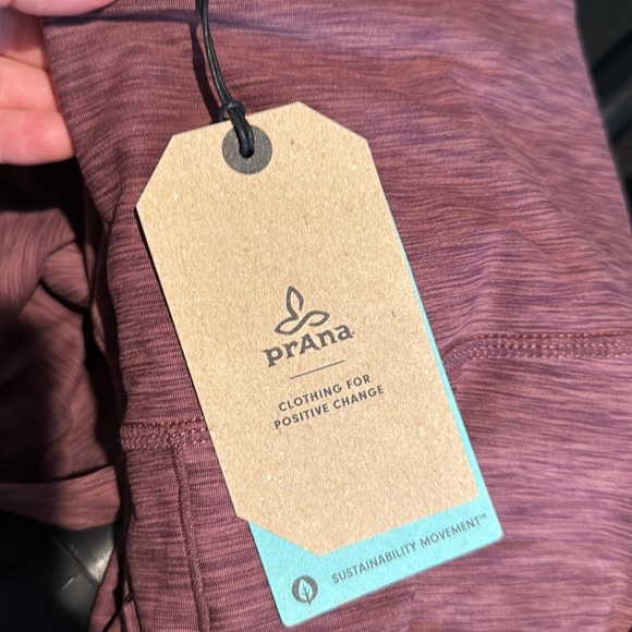 prAna Women's Kimble Short Women's High-Waisted Burgundy Shorts - Picture 6 of 6